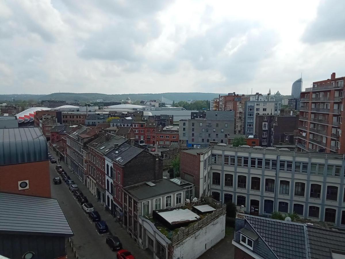 Liege Centre Mediacite Appartement Possible Parking Terrasse Immense 8Eme Pour 2 Personnes Luaran gambar